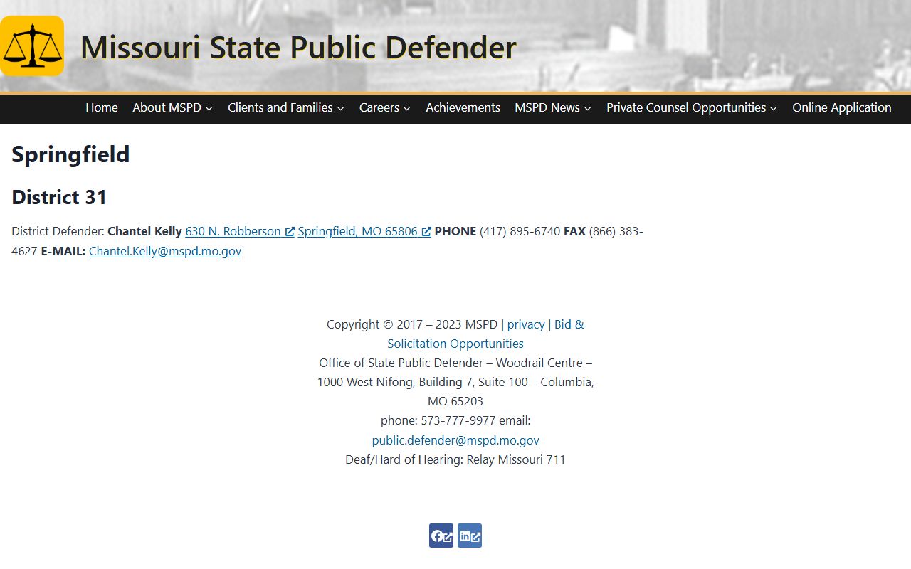 Christian County criminal court records public defender district office