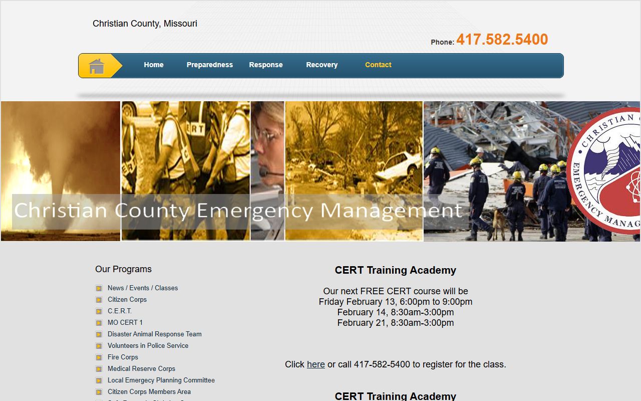 Christian County court records emergency management Smart911 source