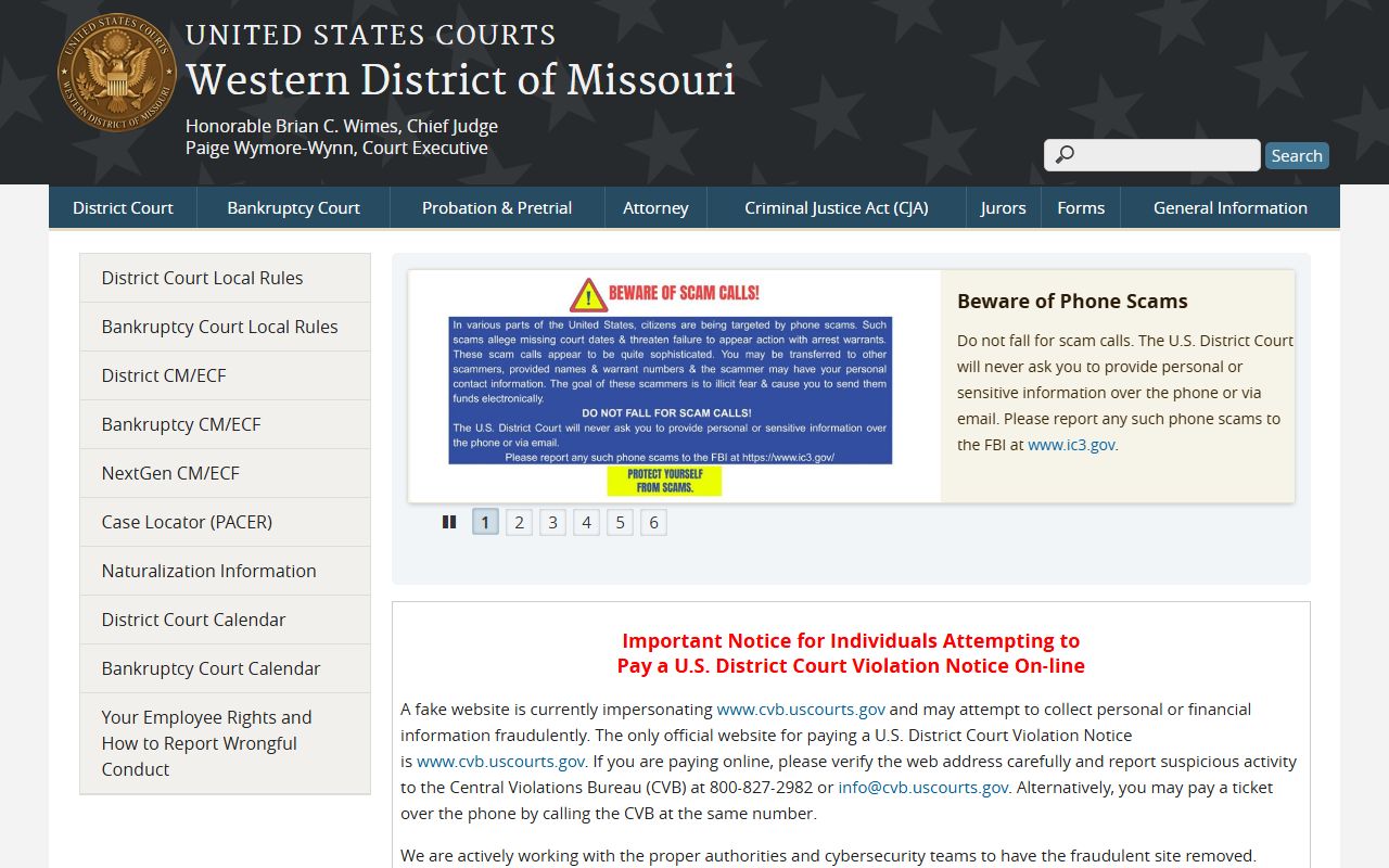 Christian County court records Western District of Missouri federal court source